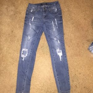 ripped skinny jeans from Wax Jeans! So cute